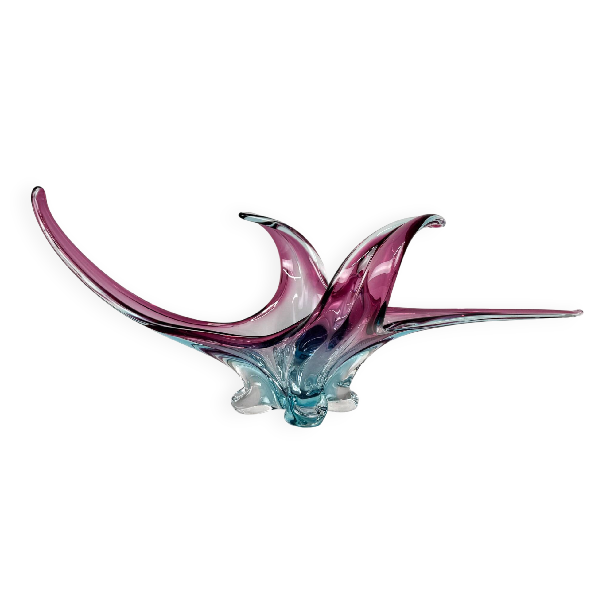 Bol en verre de Murano XXL du milieu du siècle, Italie