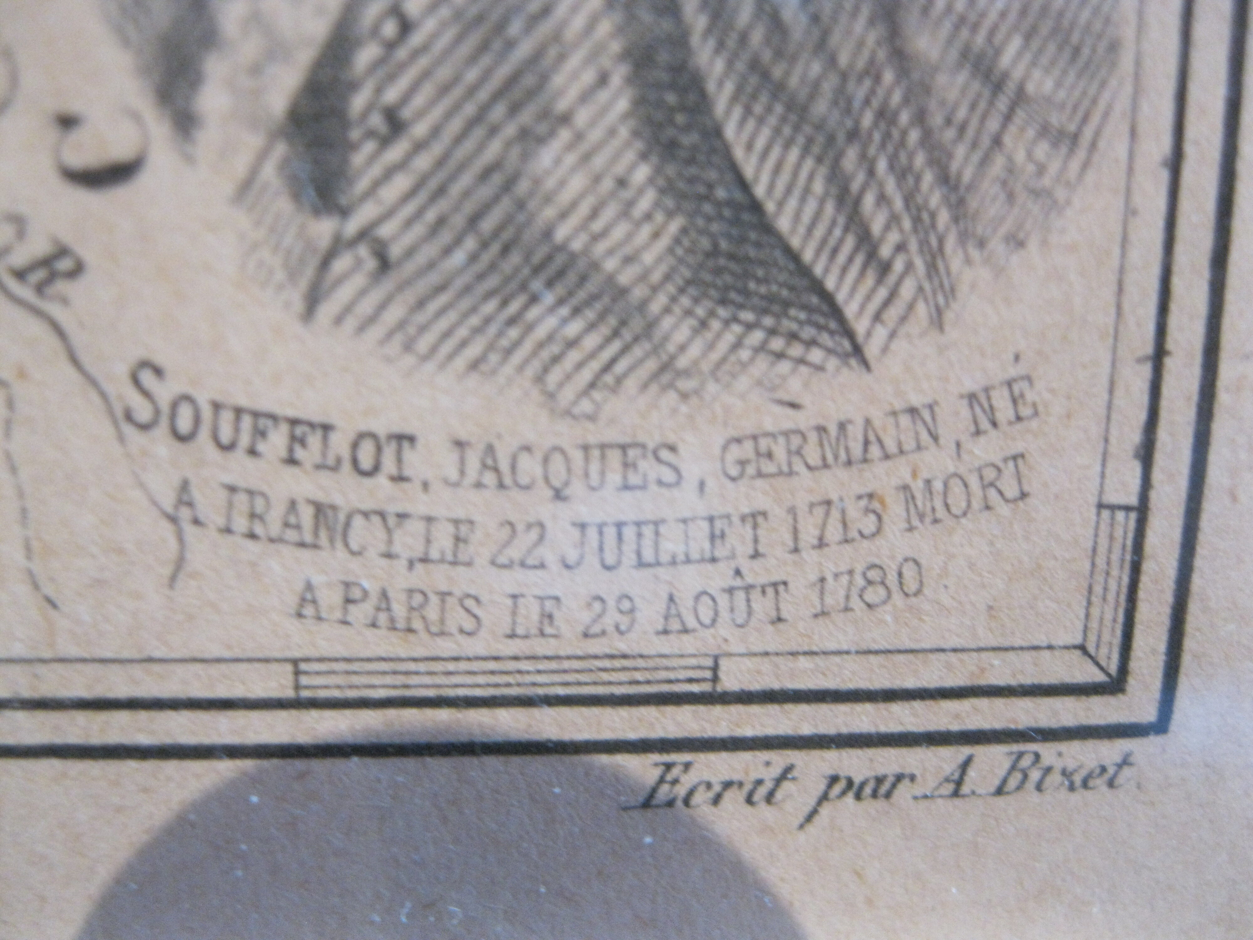 Engraving 19th France region of Yonne