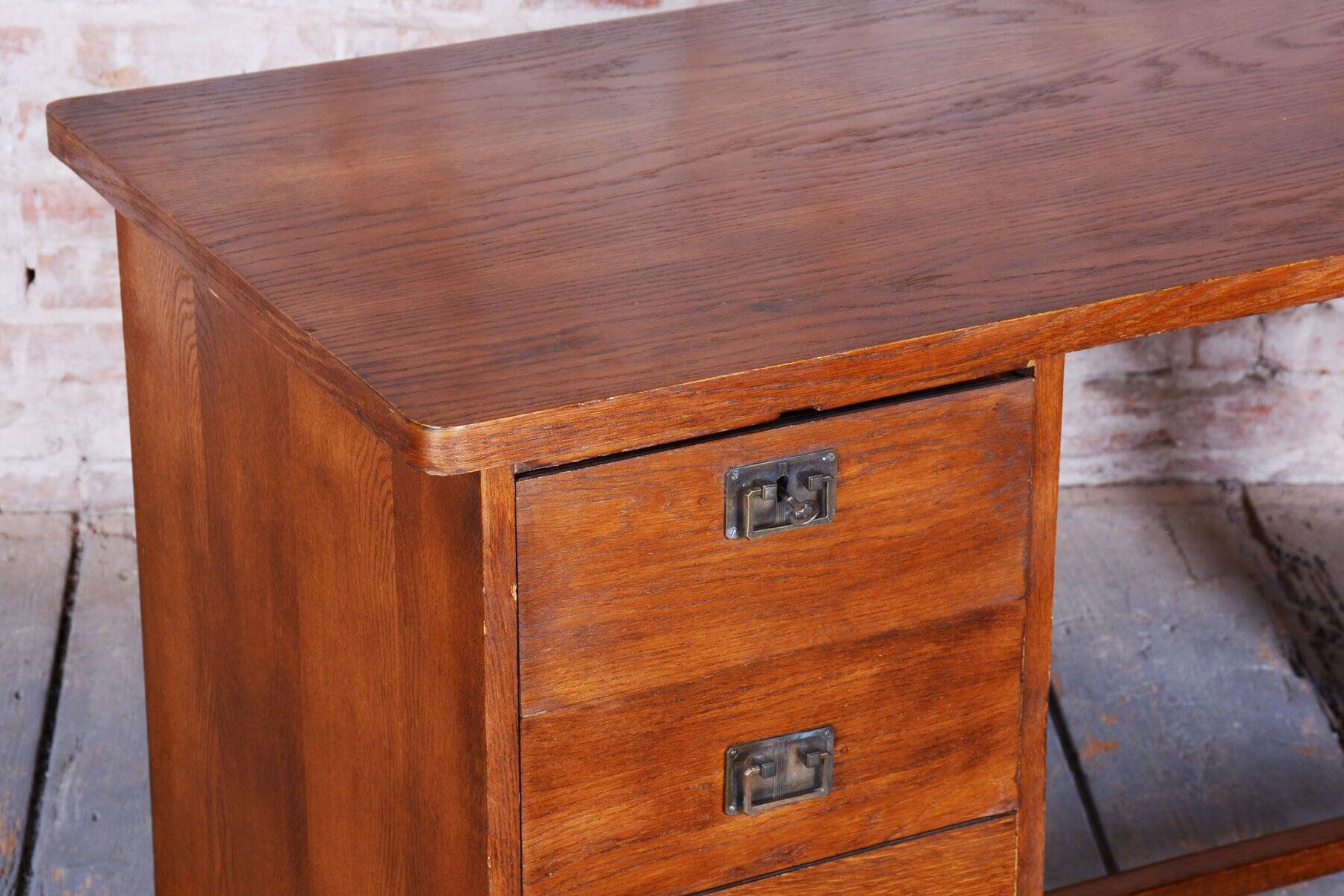 Art Deco Writing Desk by J. Halabala for Up Zavody, 1930s