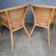 Paire de fauteuils rotin vintage