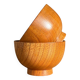 2 bols en bois naturel
