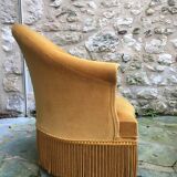 Velvet toad armchair