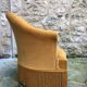 Velvet toad armchair