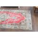 Vintage Turkish Oushak Handmade Wool Cotton Red Area Rug  111x199