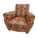 Club armchair fabric floral vintage baroque