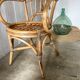 Fauteuil en rotin vintage