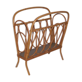 Rattan magazine holder - 50s