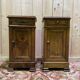 Pair of bedside tables from the Louis Philippe period in walnut.