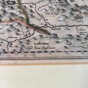 Geographical map of Savoie by Johannes Janssonius, engraving from the 17th century.