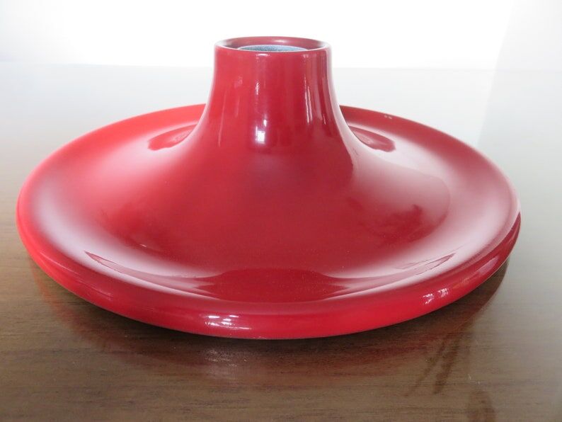 Applique Targetti en aluminium rouge années 60 70