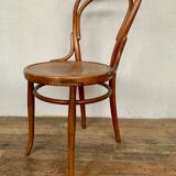 Set of 8 chairs in curved wood Art Nouveau, by Fischel Kohn