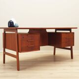 Teak desk, Danish design, 1970s, manufacture: Omann Jun