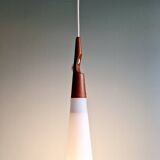 Suspension scandinave en opaline et teck, Uno &  Östen Kristiansson, 1960