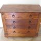 Commode 4 tiroirs en bois massif, début XXème s.