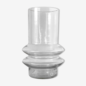 Vase en verre transparent à cylindres 20cm