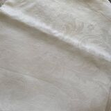 White linen tablecloth