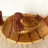 Duck woven wicker baskets
