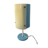 Vintage lamp 50s-60s metal sky blue and plexiglass