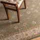 Tapis oriental vert 200x300 cm en laine