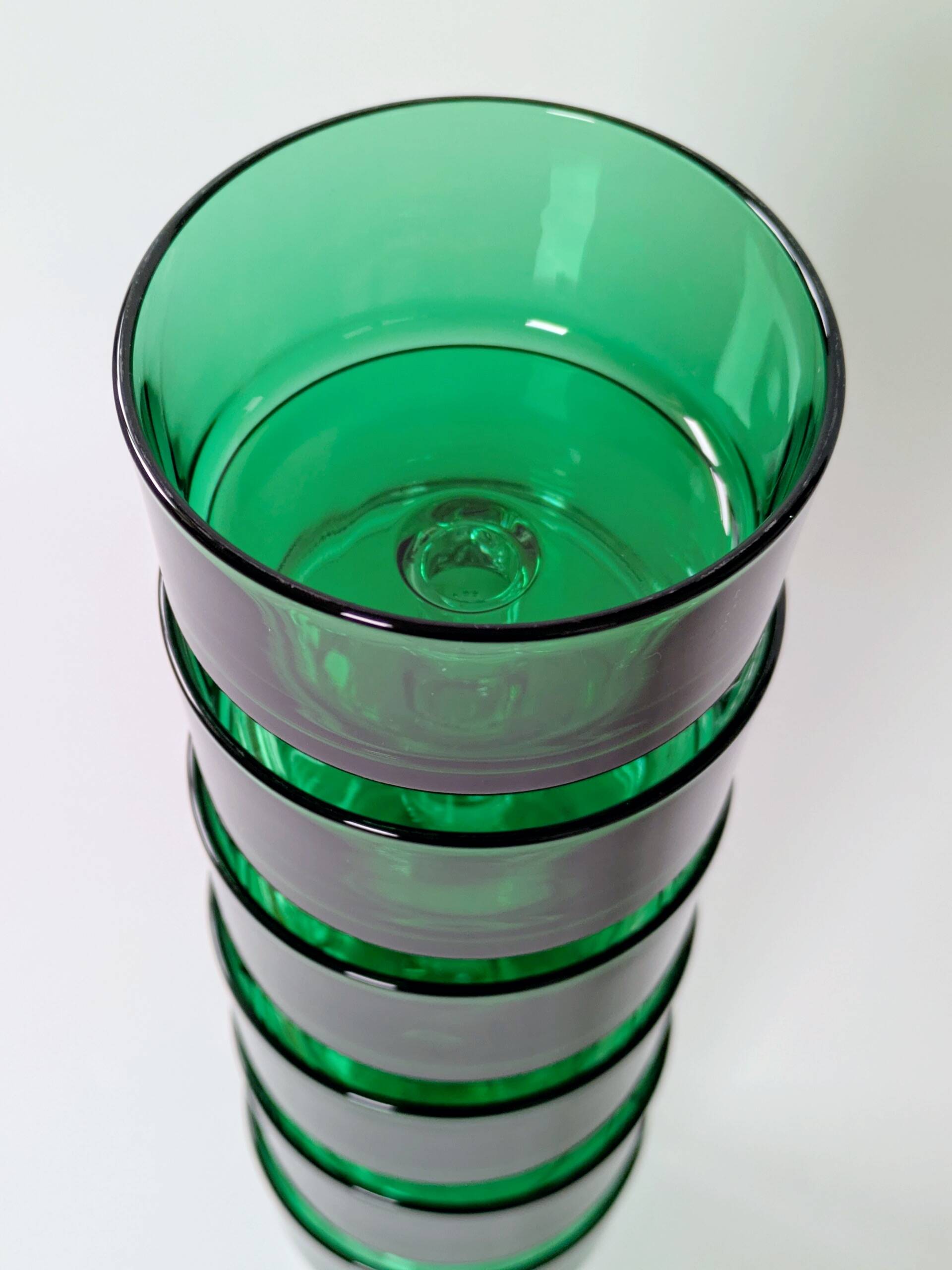 Lot de 6 coupes Luminarc vintage de couleur verte