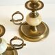 BOUGEOIRS Vintage Onyx Marble and Brass