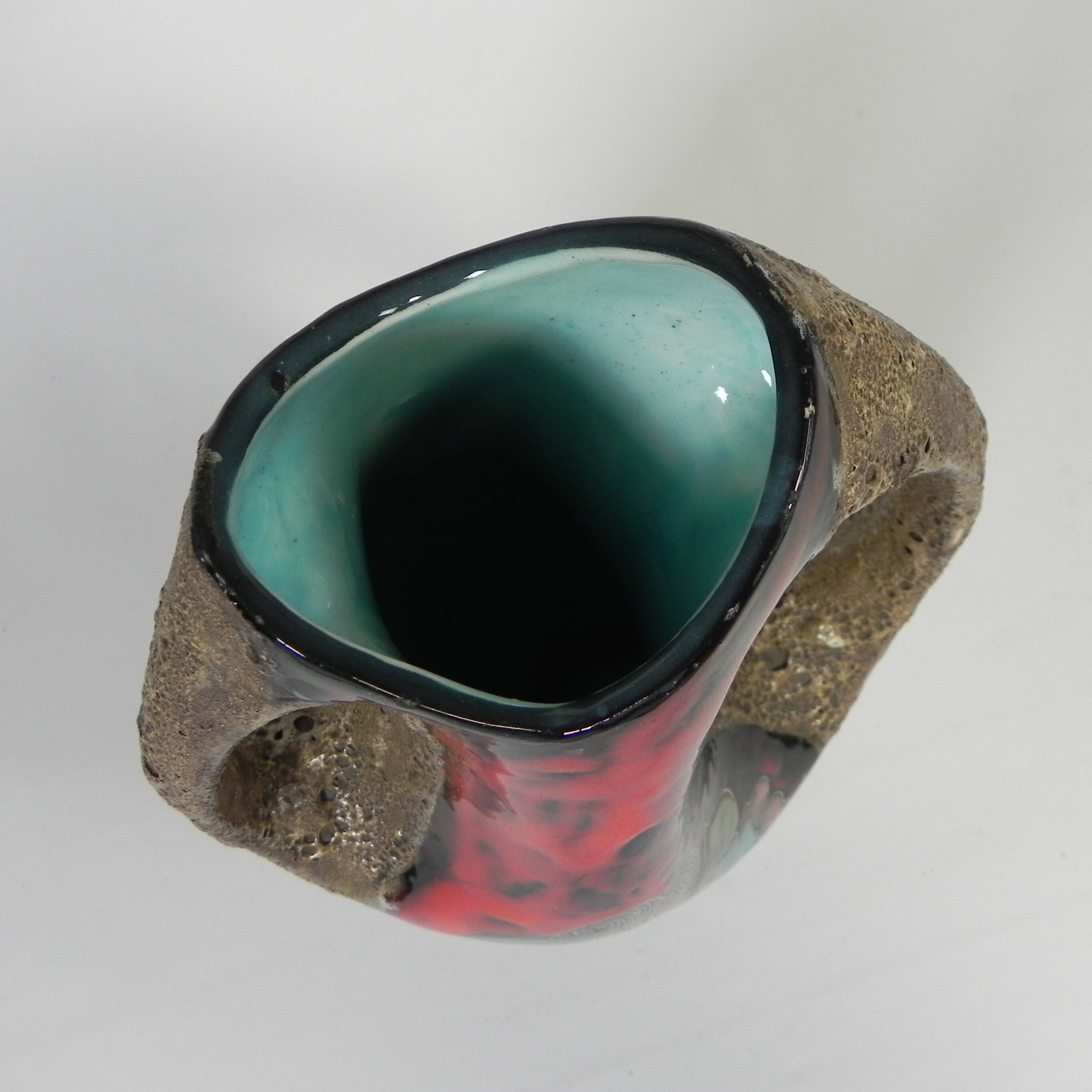 Vallauris Fat Lava Vase, 1950s