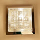 Sculptural Wall Lamp Vintage 60s, Glass and Chrome