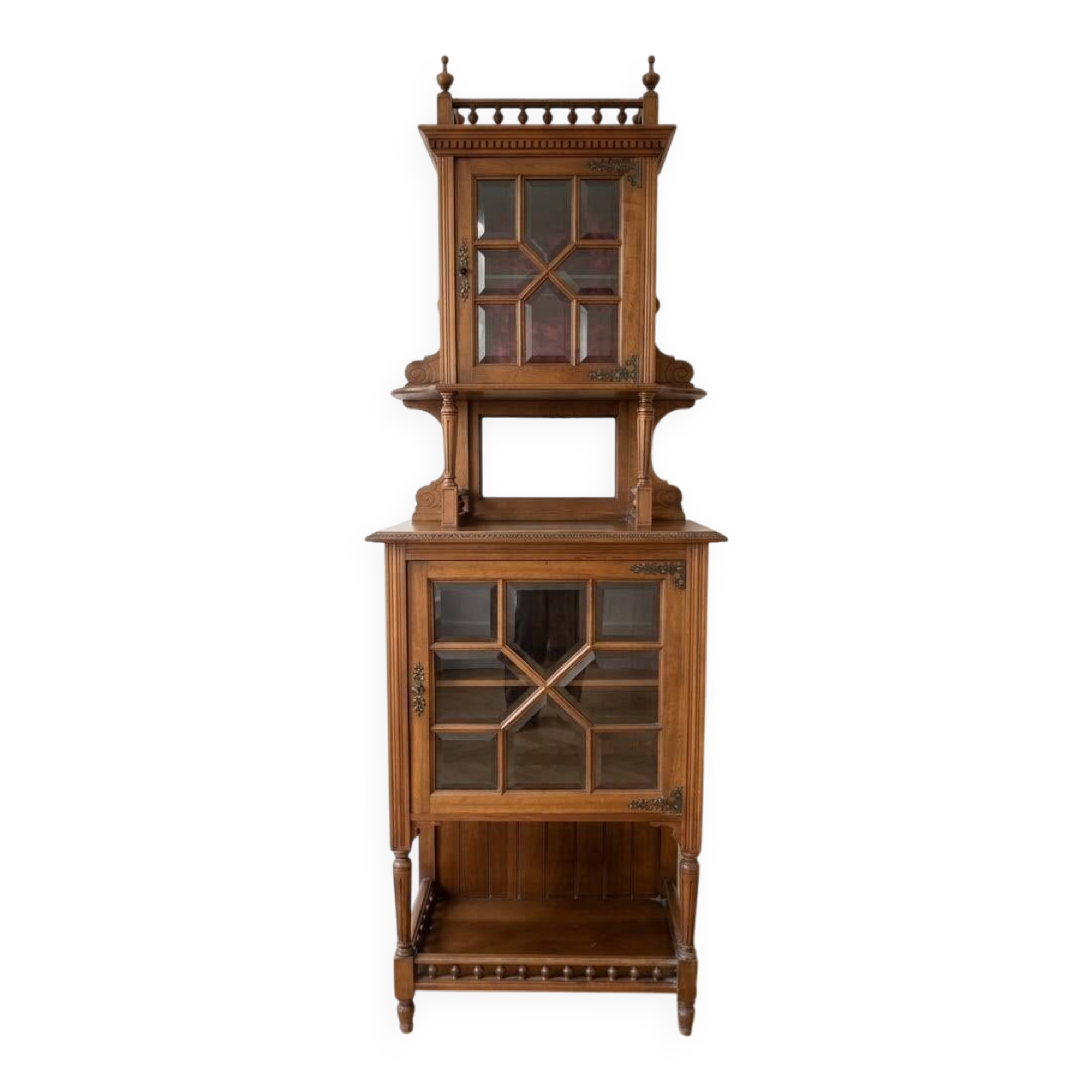 Napoleon III display cabinet in solid wood