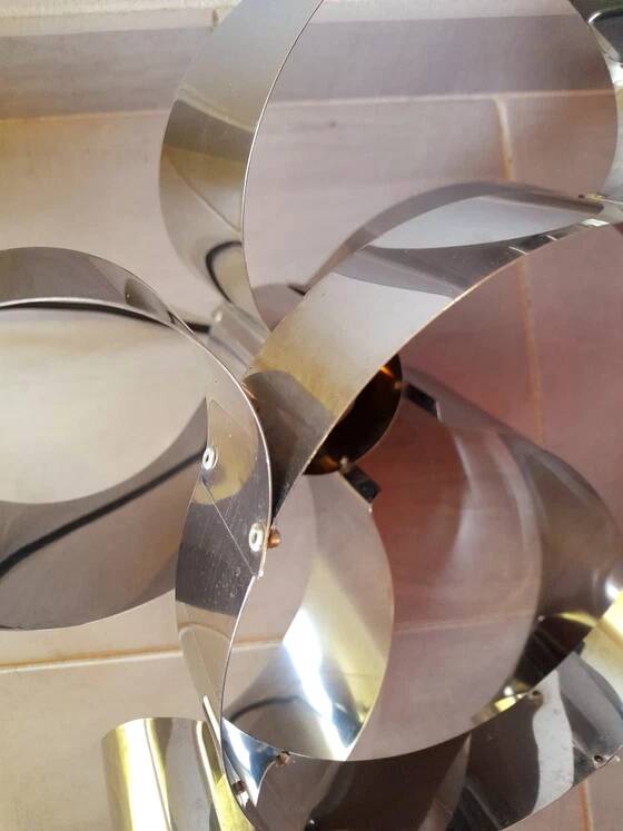 Chrome spiral suspension space age 1970