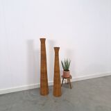 Ensemble de bougies en rotin kaarsen vintage