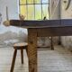 Table de ferme travail pin 1950 220cm