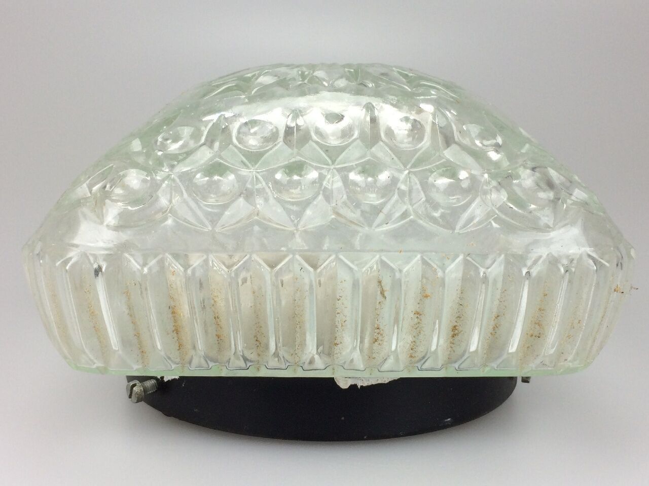 60s 70s lamp luminaire plafoniere flush mount glass space age design