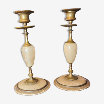 Pair of candle holders early 20th