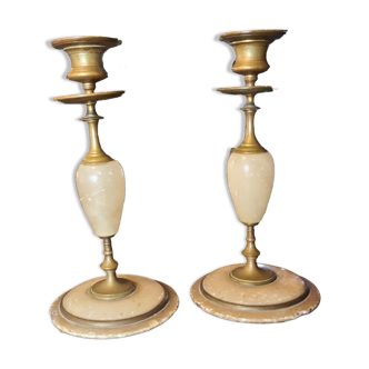 Pair of candle holders early 20th