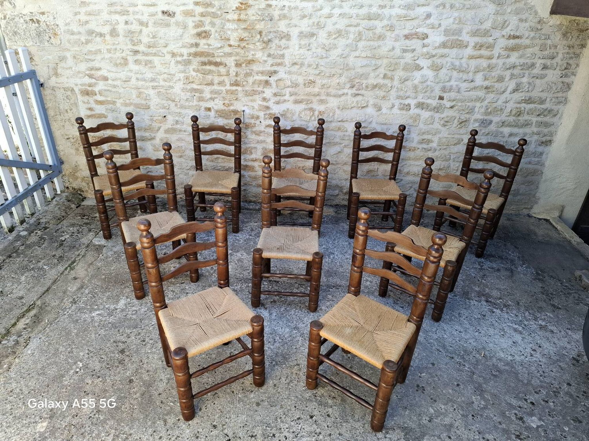 Chaises style Charles Dudouyt