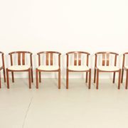 Six teak chairs by Hans J. Frydendal, Denmark 1970