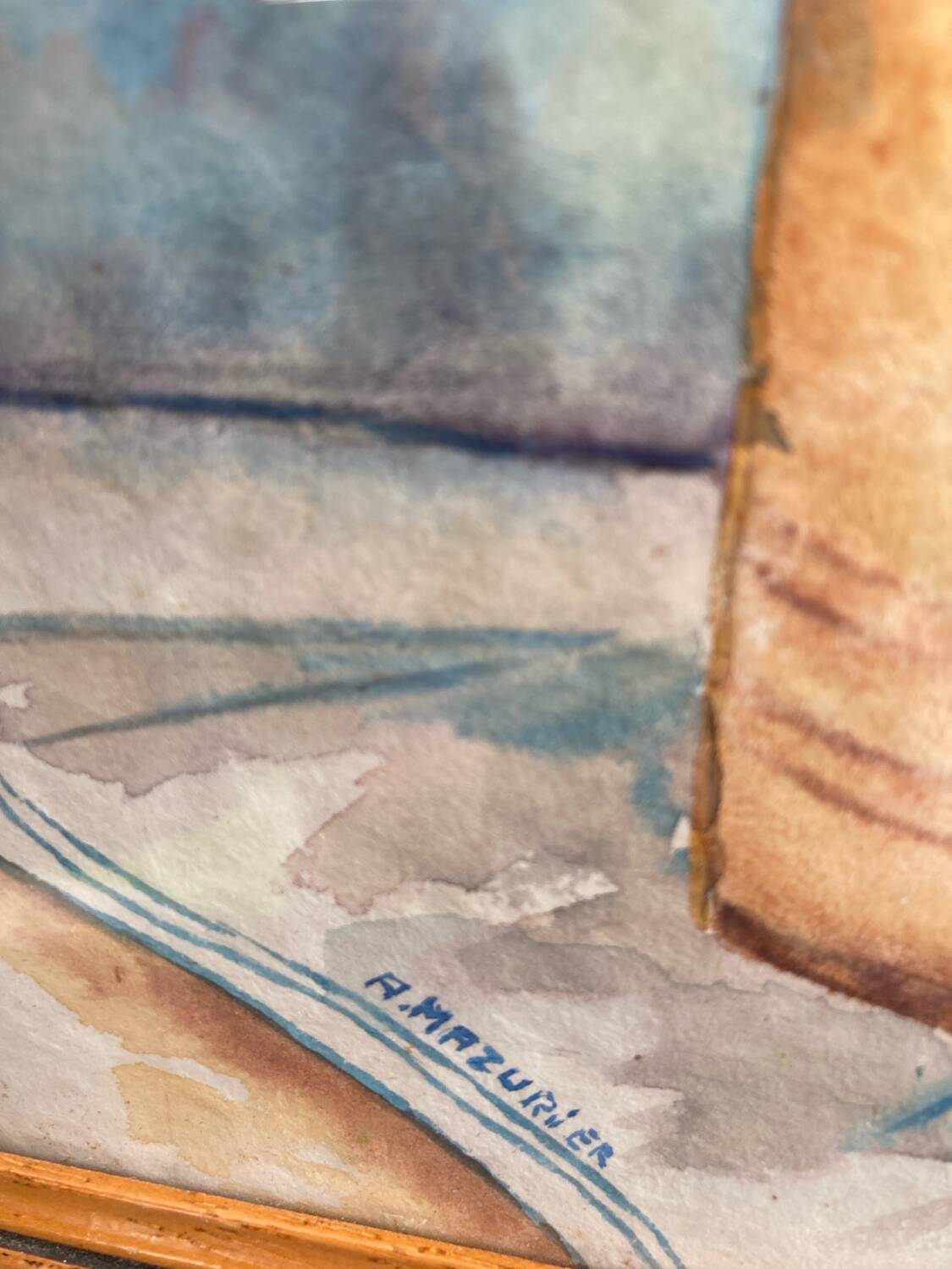 Nature morte bouquet aquarelle sur papier