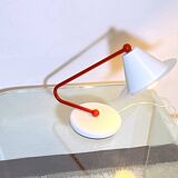 Memphis Milano lamp, red and white, 1980s Italy