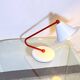 Memphis Milano lamp, red and white, 1980s Italy