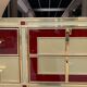 Console/chest of drawers with 6 Murano glass drawers