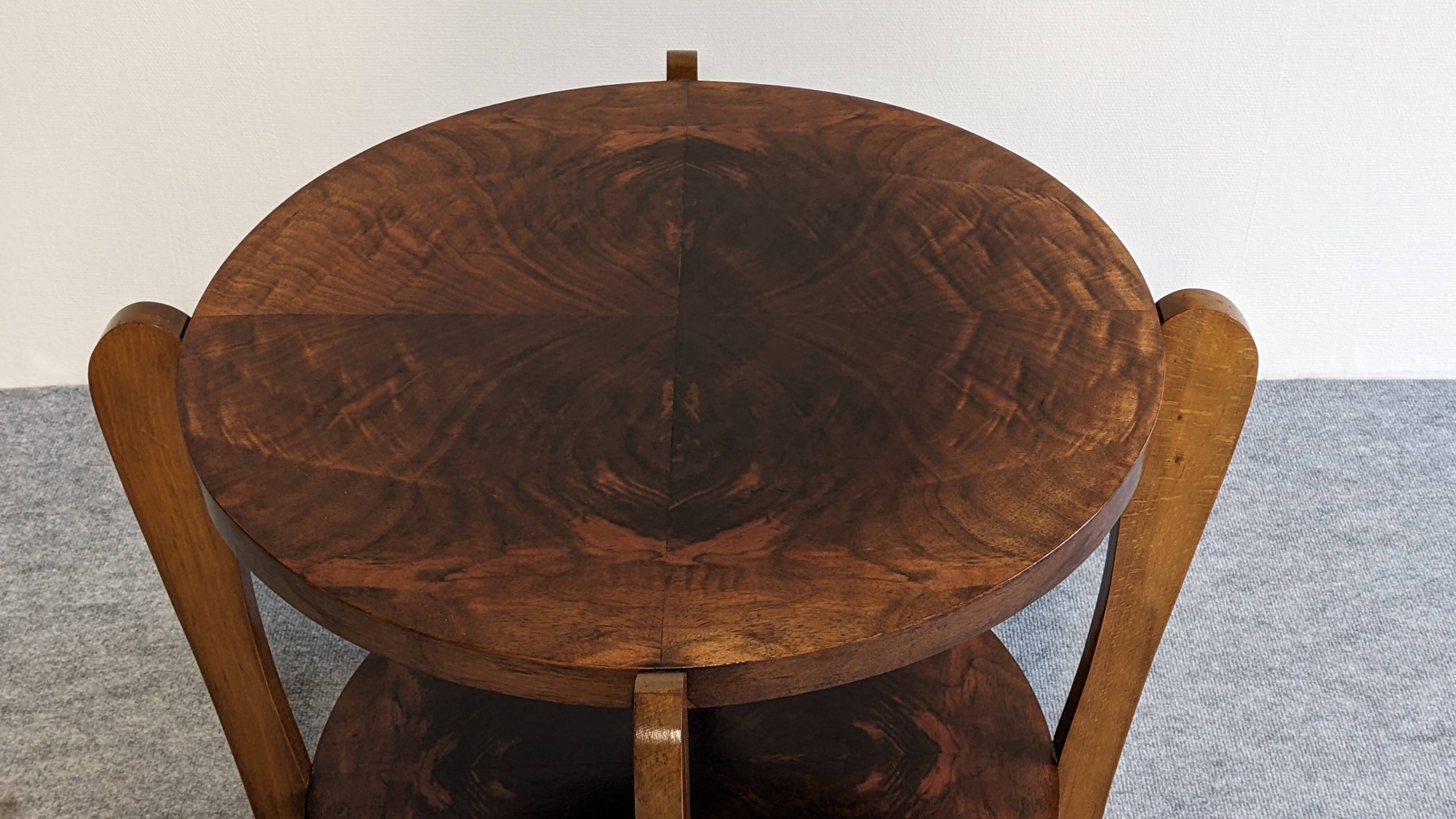 Art Deco round pedestal side table circa 1930