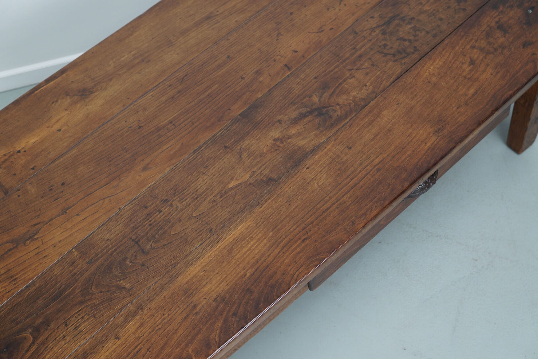 Rustic oak coffee table french 19th century farmhouse