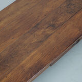 Rustic oak coffee table french 19th century farmhouse