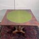 Angleterre XIXeme : table a jeux style Charles X en acajou blond