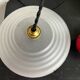 Translucent glass saucer suspension