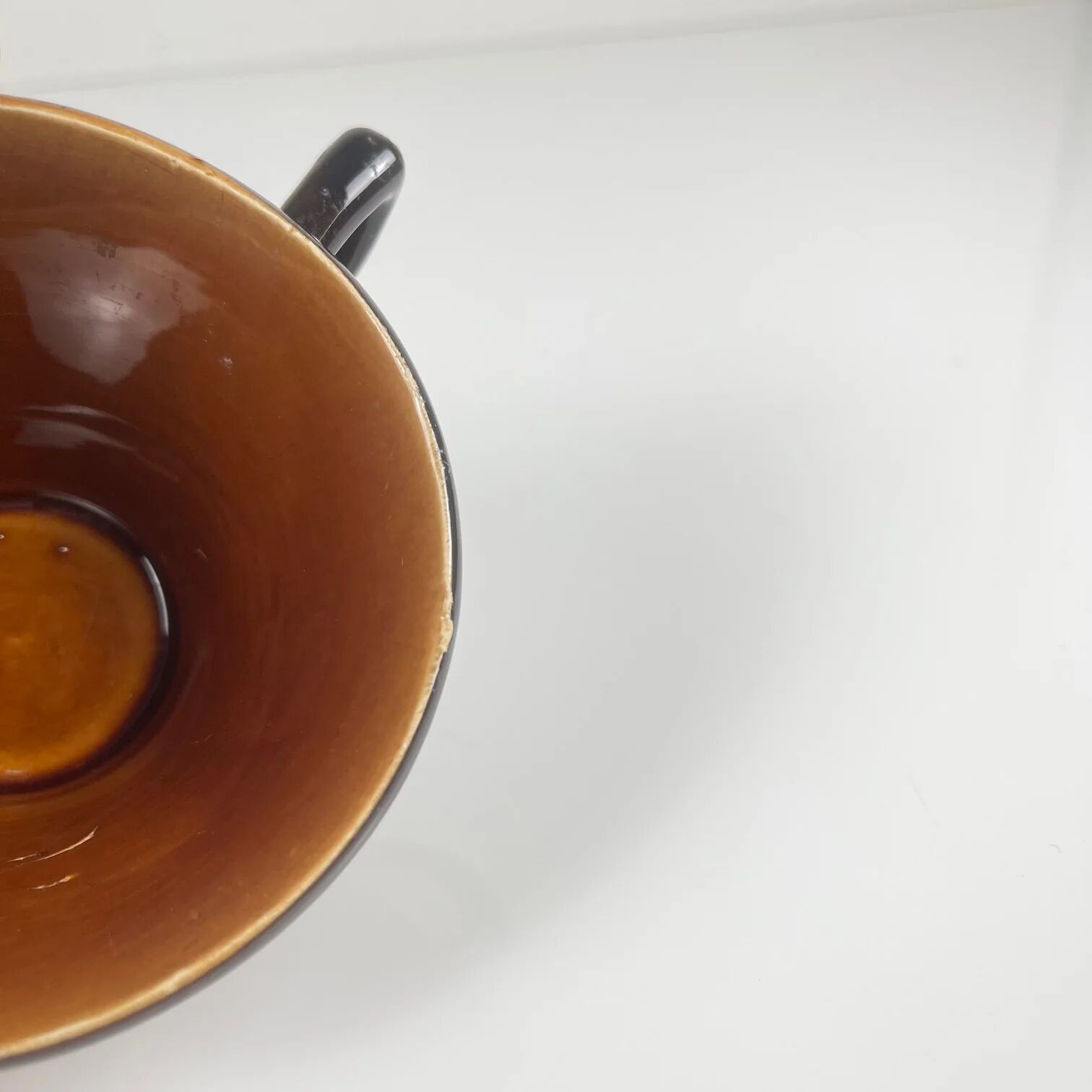 Coffee/tea cup duo "Domino", Sarreguemines, 1960