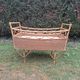 Vintage rattan baby cot