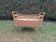 Vintage rattan baby cot