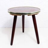 Round formica plant stand pedestal