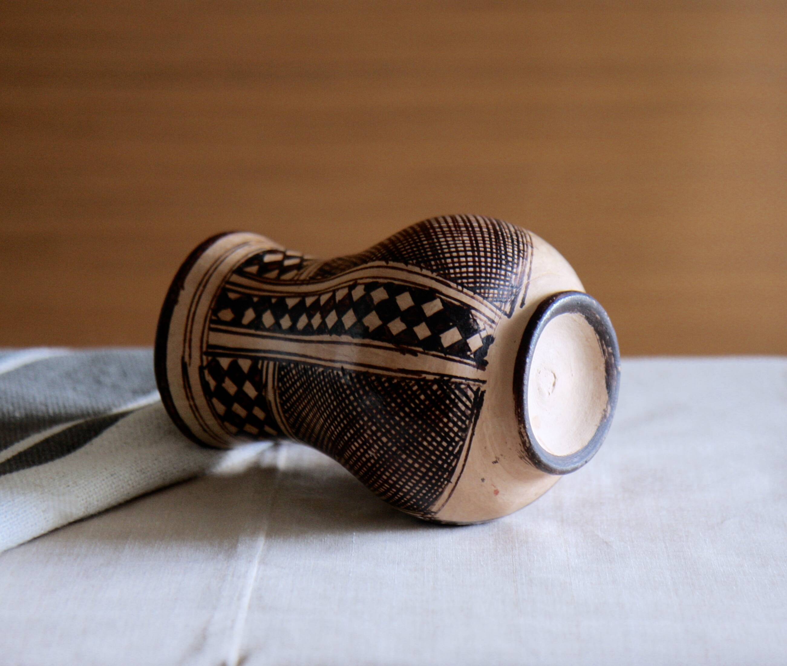 Berber Ideqqi pottery pitcher